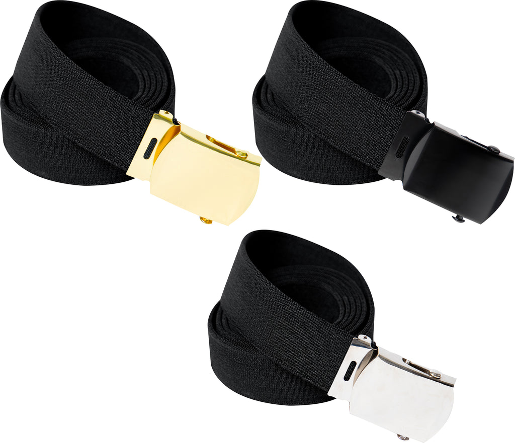  1.25 Inch Elastic Stretch Belt with Side-Release