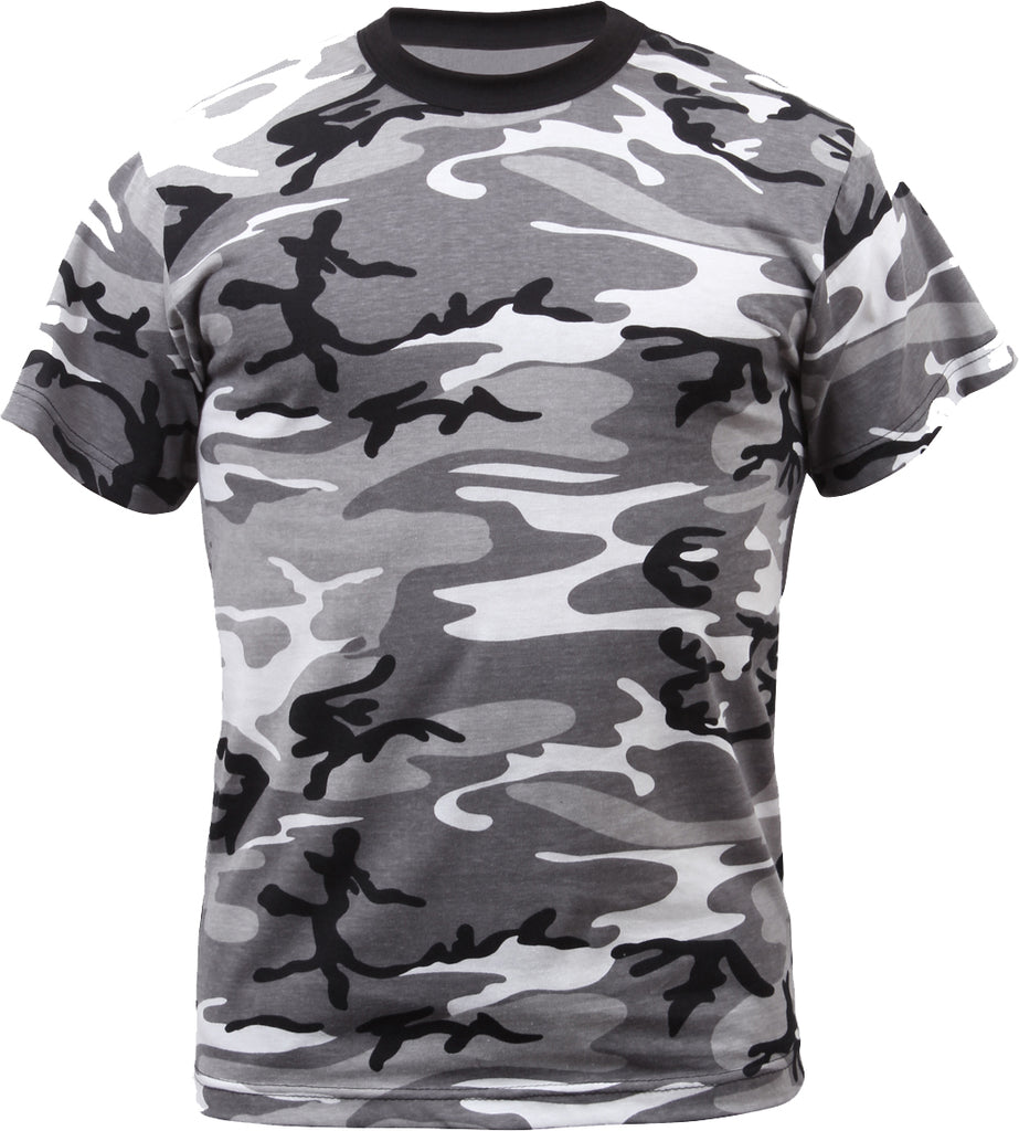 City Camouflage Poly/Cotton Military T-Shirt Cut Navy Army | Regular Mens Army Galaxy - Tee