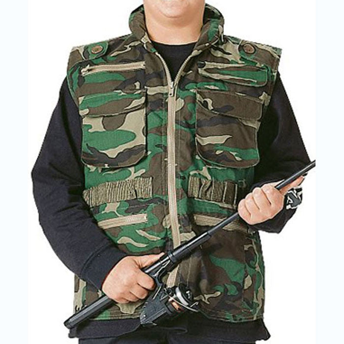 Kids Camo Ranger Vest Multi Pocket Military Tactical Army Hiking Fishing  Travel