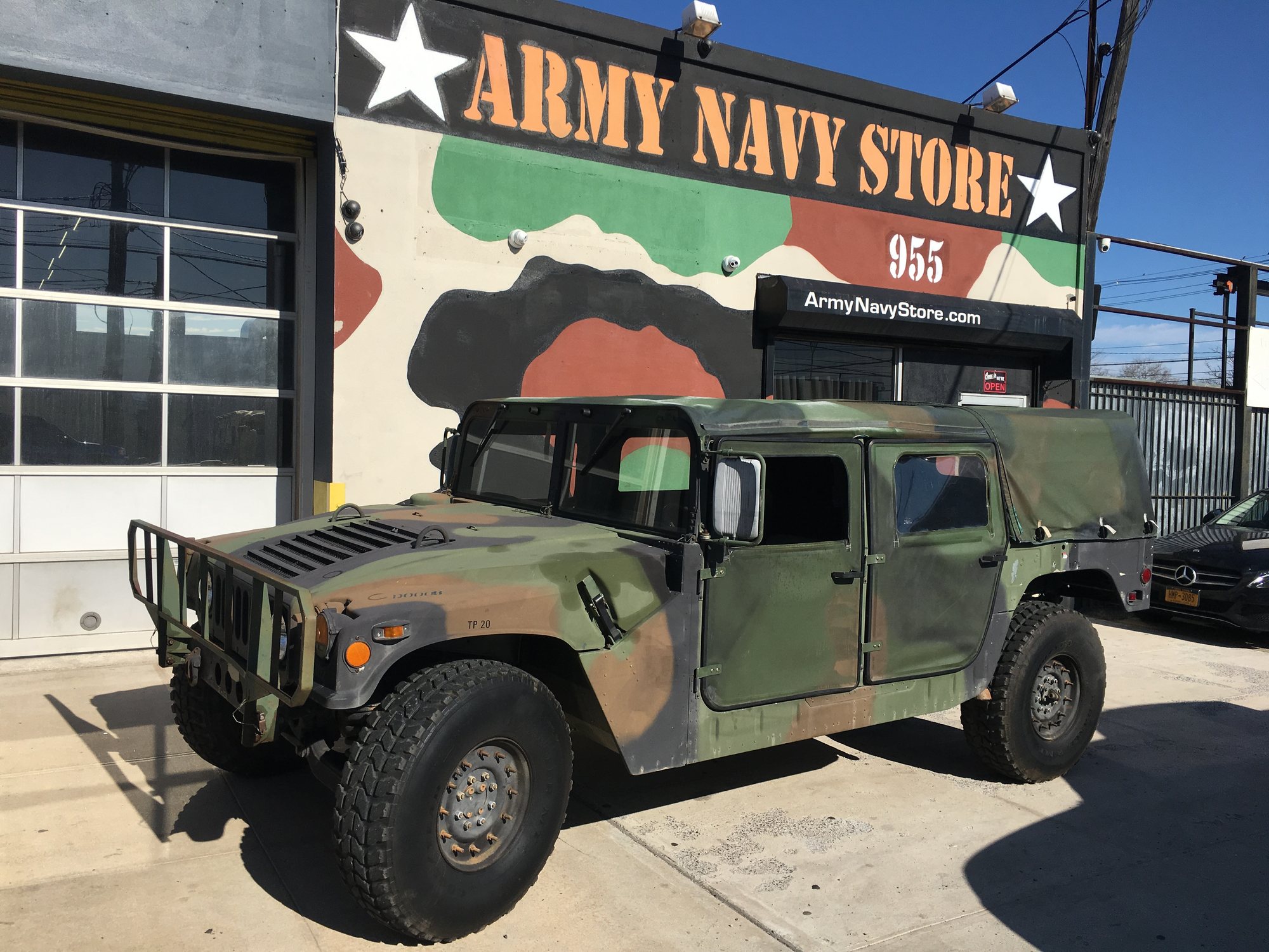 Brooklyn army navy original paint with military humvee