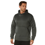 Grey - Tactical Concealed Carry Hoodie - Polyester Fleece Lined - Mens