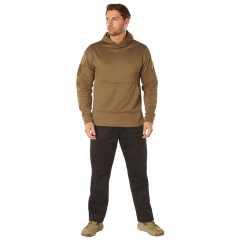 Men Tactical Cargo Sweatshirt Mock Turtleneck Windproof Thermal Pullover  Long Sleeve Thermal Military Jumper Warm Hoodies Black at  Men's  Clothing store
