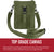 Olive Drab - Tactical Canvas Travel Portfolio Shoulder Bag