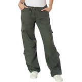 Olive Drab - Womens Vintage Paratrooper Fatigue Army Pants