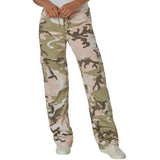 Subdued Pink Camouflage - Womens Vintage Paratrooper Fatigue Army Pants