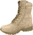 Tan - Mountaineer Sole Military Desert Deployment Boots with Side Zipper - Leather 9 in.