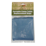 Portable Camp Toilet Replacement Bags - Blue Waste Tie Potty Bags - 10 Pack