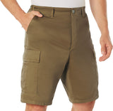 Coyote Brown - Military Cargo BDU Shorts - Polyester Cotton Twill