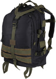 Black/Olive Drab - Military MOLLE Compatible Large Transport Pack