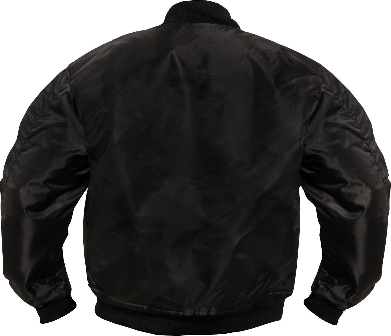 Top Gun MA 1 Nylon Bomber Jacket with Patches Black 