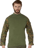 Digital Woodland Camouflage - Military Tactical Lightweight Flame Resistant Combat Shirt