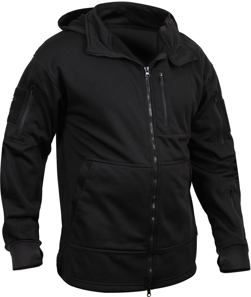 Black Tactical Zip Up Hoodie - Galaxy Army Navy