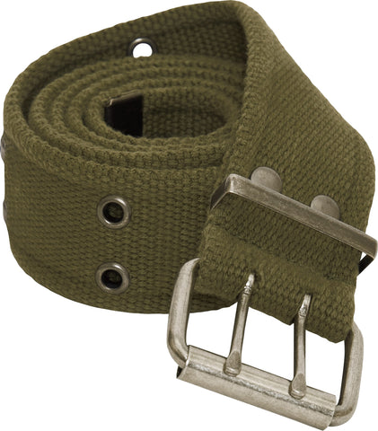 U.S. Military Classic O.D. Green Pistol Belt w/ Metal Buckle