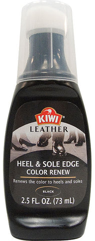 KIWI Black Leather Heel Sole Edge Color Renew Shoe Cleaning Polish 2.5 oz Galaxy Army Navy