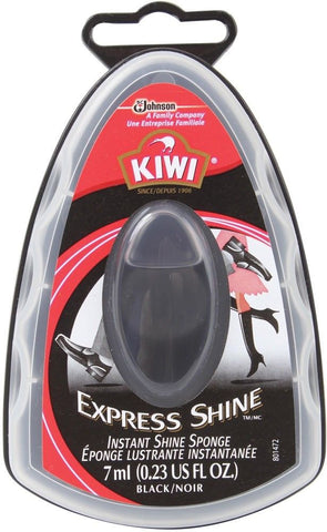 2pk Instant Shoe Shine Sponge Express Shoe Polish Shine Black PiKi Brand
