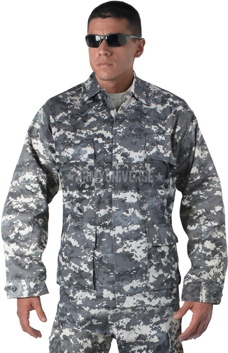 Subdued Urban Digital Camouflage Military BDU Cargo Fatigue Uniform ...