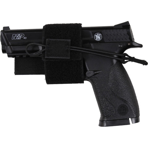 Black - Deluxe Leg Strap Adjustable Tactical Holster - Galaxy Army