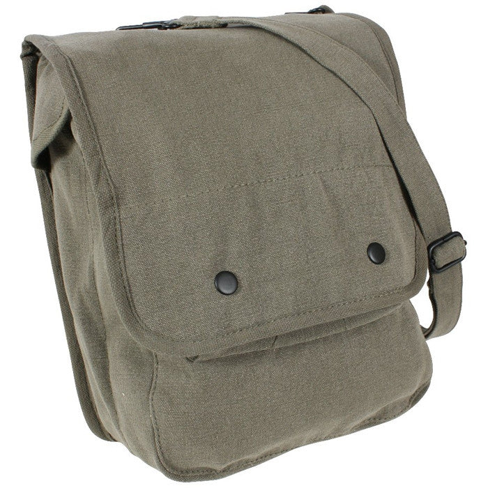 Vintage Messenger Bag, Unisex Military Haversack, Green Heavy Duty Canvas  Shoulder Bag 