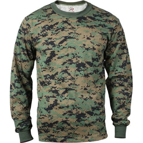 Woodland Digital Camo Long Sleeve Shirt