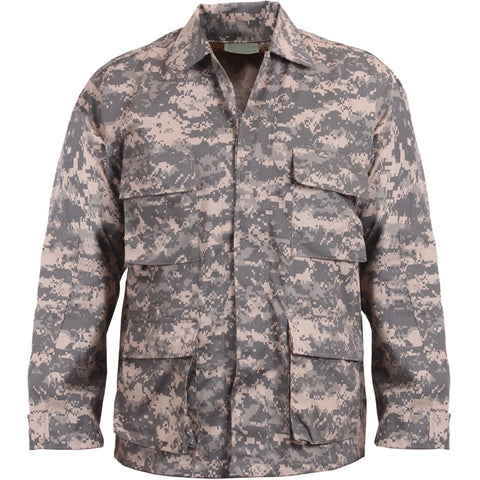 Mens ACU Digital Camouflage Military BDU Shirt Uniform Army Coat Fatigues