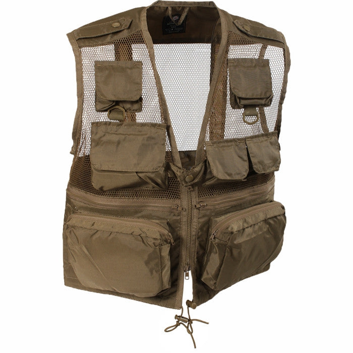 Coyote Brown - US Military Tactical Recon Vest - Galaxy Army Navy