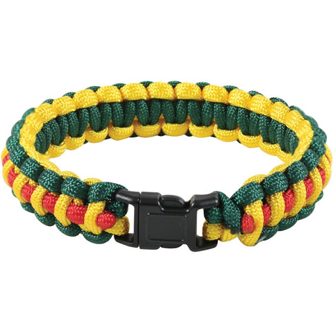 Gold Paracord Double Cobra Stitch Bracelets 