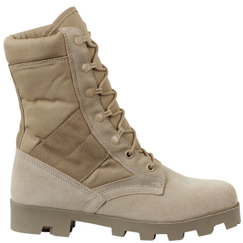 Desert Tan Panama Sole Military Speedlace Jungle Boots Leather 8 in. Galaxy Army Navy