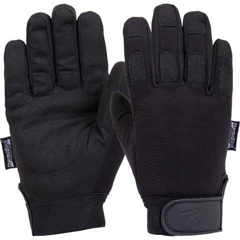 Rothco Tactical Fingerless Rappelling Gloves - Black, Small 
