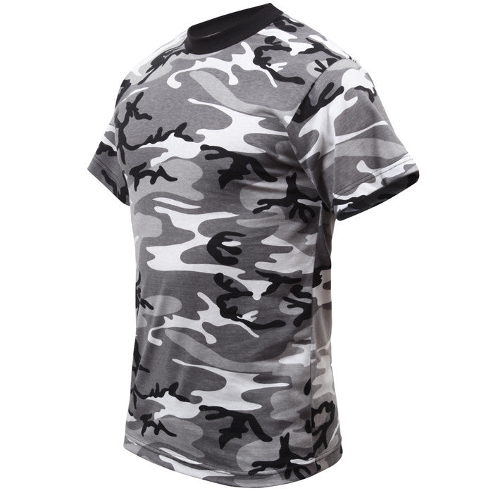 - | Military T-Shirt Mens Army Army Tee Cut Regular Camouflage Navy City Poly/Cotton Galaxy